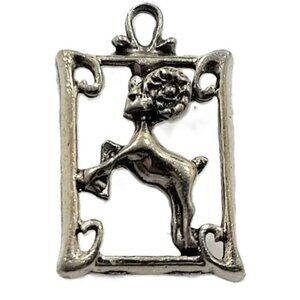 ARIES charm pewter laser cut pendant NEW Zodiac sign Ram